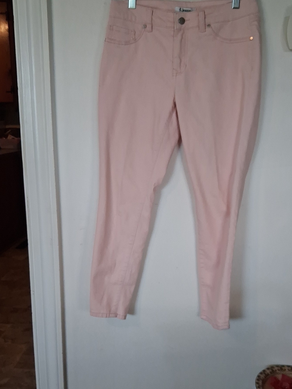 d. jeans Blush Pink Cropped Skinny Pants
